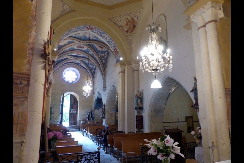 Sarrazac : église Saint-Geniès - La nef